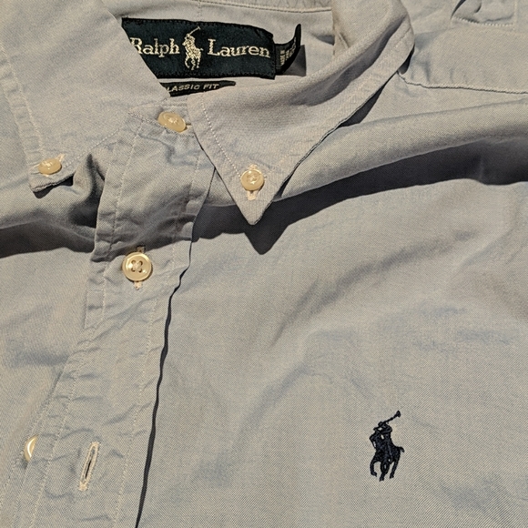Ralph Lauren Blue Men's Button Down 15.5 - Picture 2 of 3